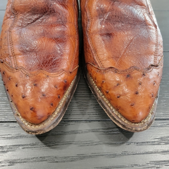 JUSTIN STYLE COWBOY BOOTS 40066 and Cowboy Boot Bag SZ 9 D - Picture 4 of 14